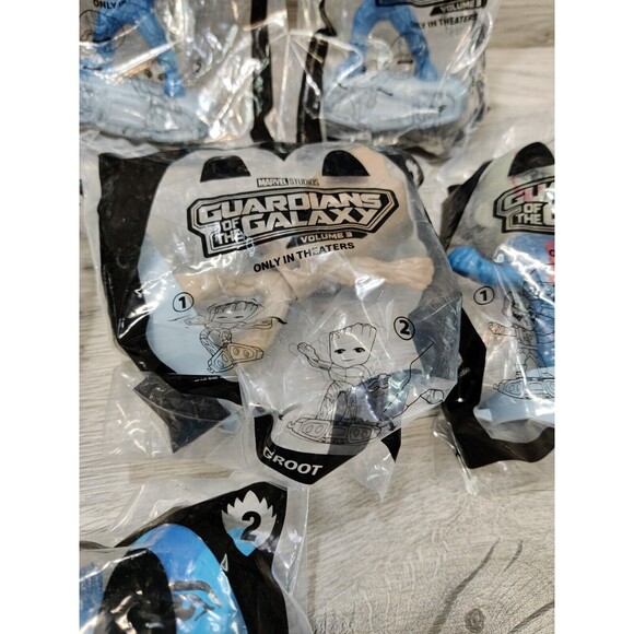 LOT OF 10: McDonald’s: MARVEL/GUARDIANS Of The GALAXY Vol 3 Toy Figures NIP - Picture 8 of 10